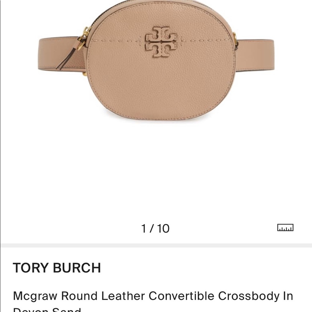 Tory Burch Mcgraw Round Convertible Crossbody Gem